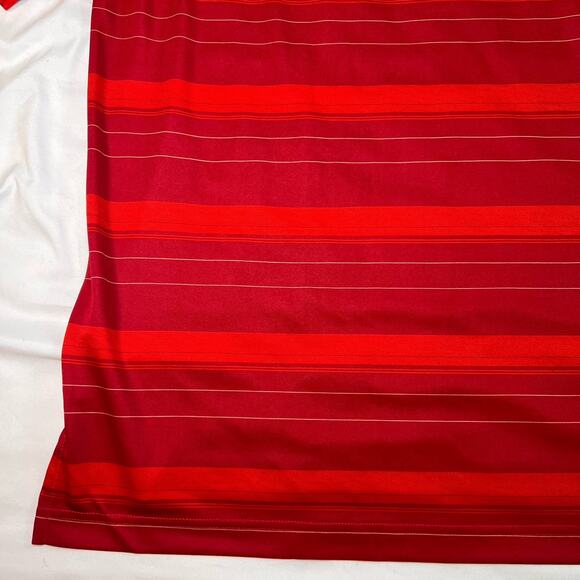 Under Armour UA Polo Men's Size XL Red Striped Shirt Heat Gear Loose Golf NWT - Picture 15 of 16